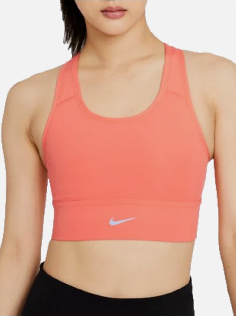 Nike Ember Coral Padded Racerback Sports Bra